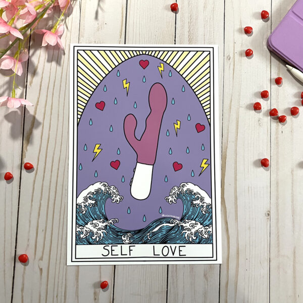 Self Love Tarot Card Art Print 8x10