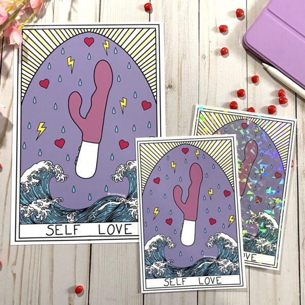 Self Love Tarot Card Art Print 8x10 - Image 2